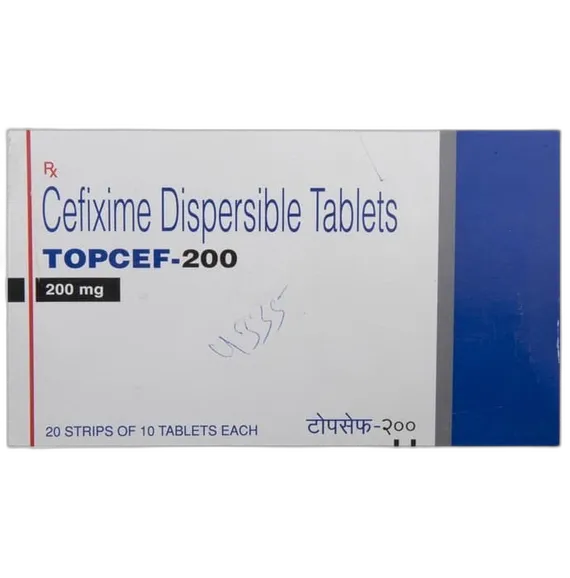 topcef 200mg dt tablet 10's